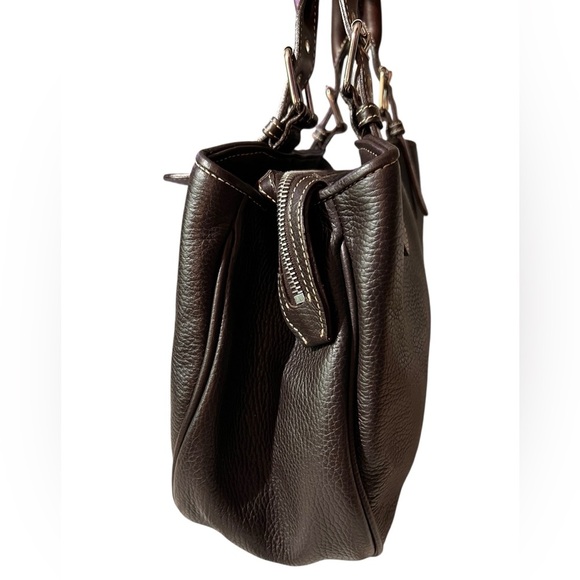 Dooney & Bourke Pebbled Leather All Weather Leather Bag/Satchel, Minimalist - Picture 4 of 17